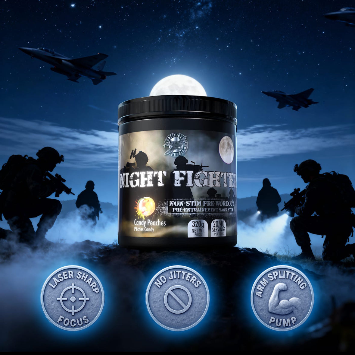 Night Fighter Non-Stim Pre-Workout